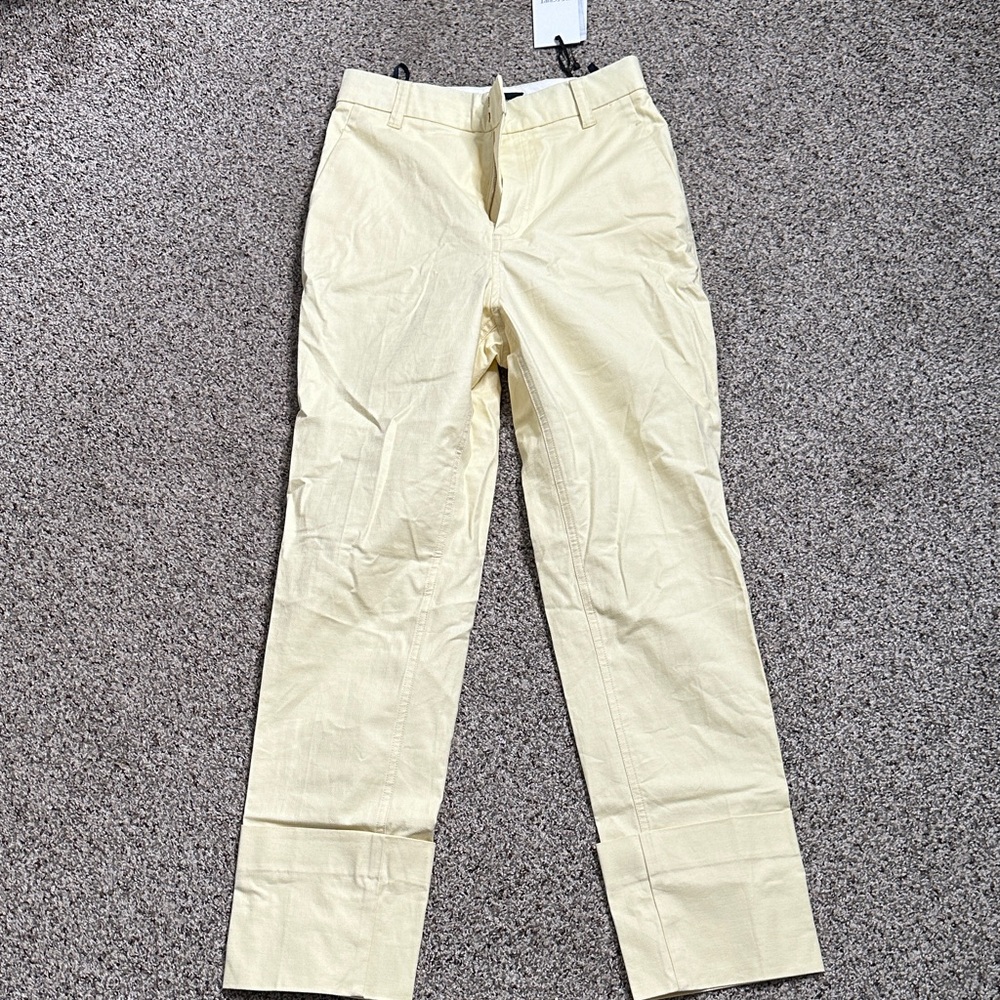 The script cream Claudia cotton linen Pants size 2 new  retail price $378